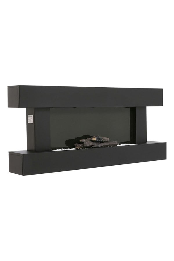Living and Home Contemporary Wall Mounted/Freestanding Electric Fireplace for Living Room with Adjustable Flames and Automatic Safety Shutoff