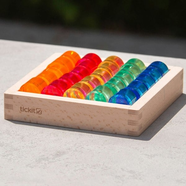 tickit Gem Circle Mirror Tray