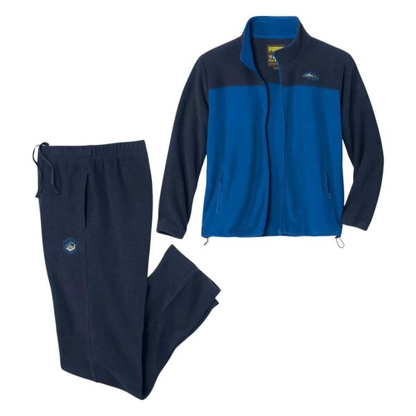 Atlas For Men Mens Fleece Tracksuit - Navy/Blue