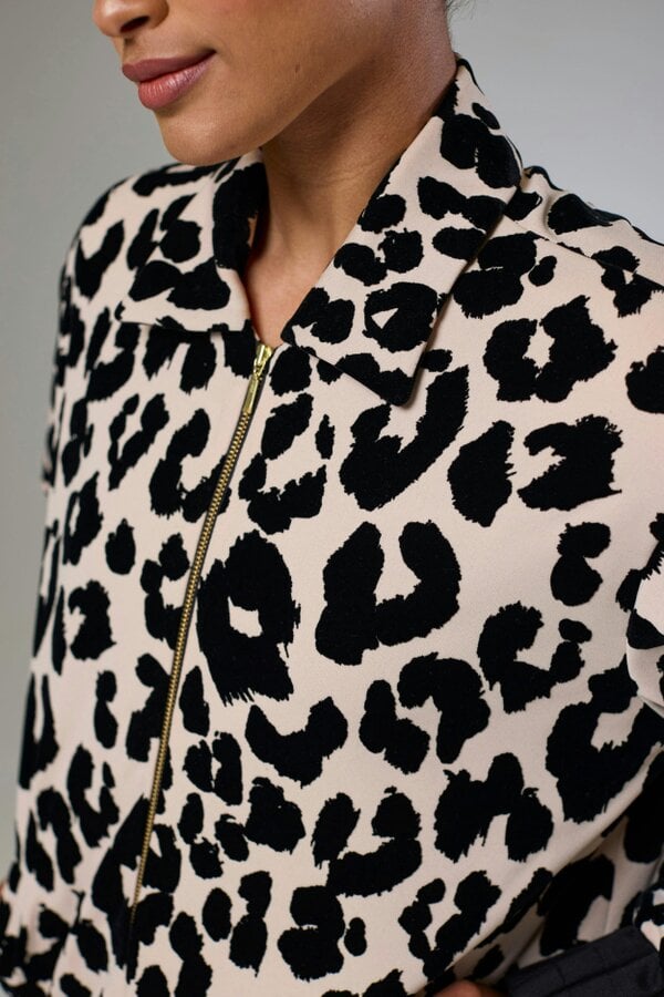 Lioness by TF Leopard Velvet Bomber Jacket
