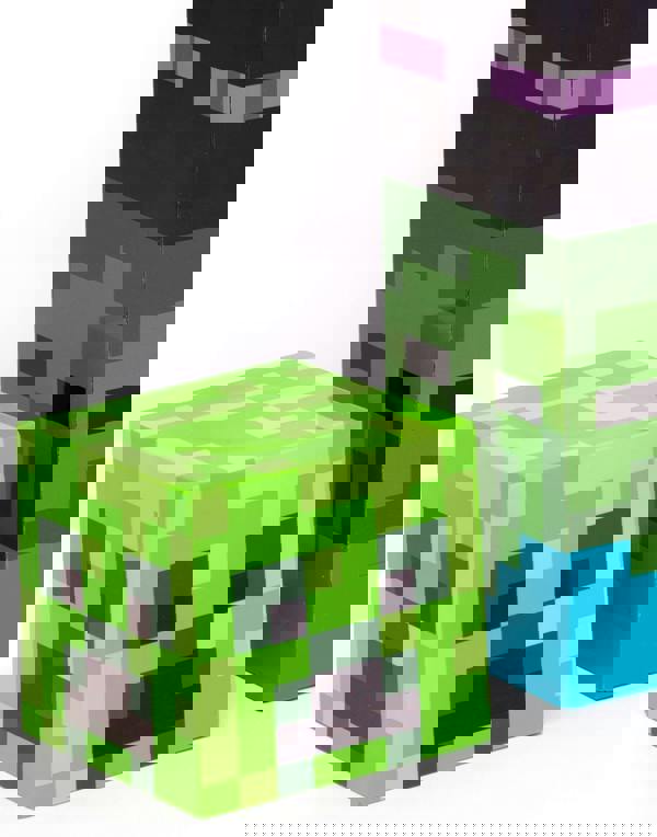 Minecraft Boys Green Square Mobs Screw Water Bottle (One Size) [dis]