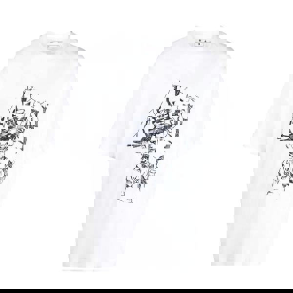 Off-White Graff Freest Over Skate Short-Sleeve Hoodie   in  White