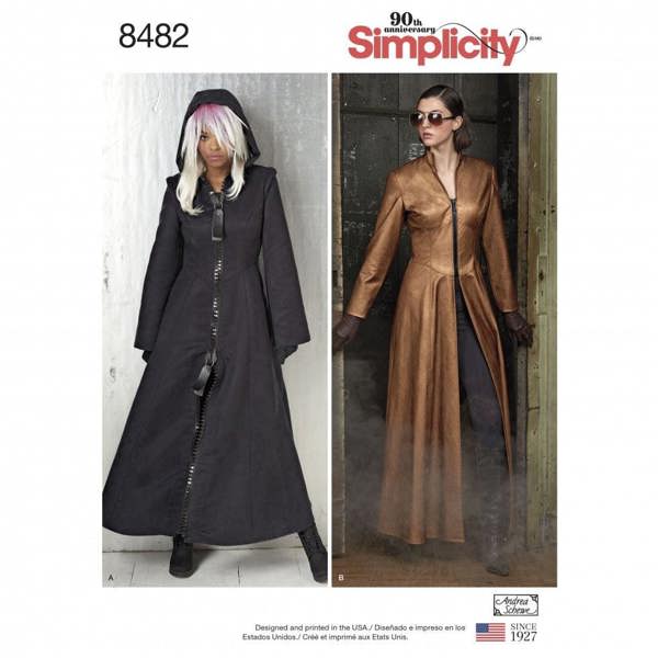 Simplicity Sewing Pattern 8482, Costumes for Women, H5 (6-8-10-12-14) - Intermediate
