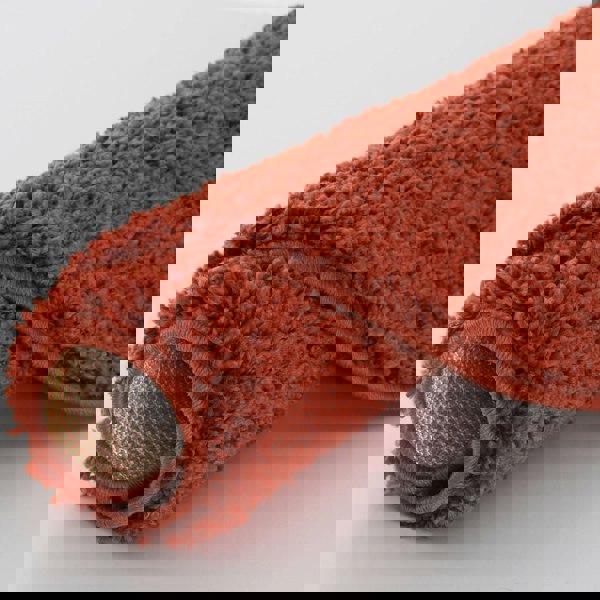 Shaggy Rug Plain Orange ultra soft 30 mm pile, non-shedding