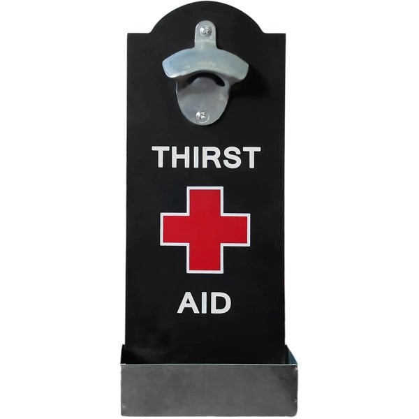 Maison des Cadeaux "Thirst Aid" Black Bottle Opener