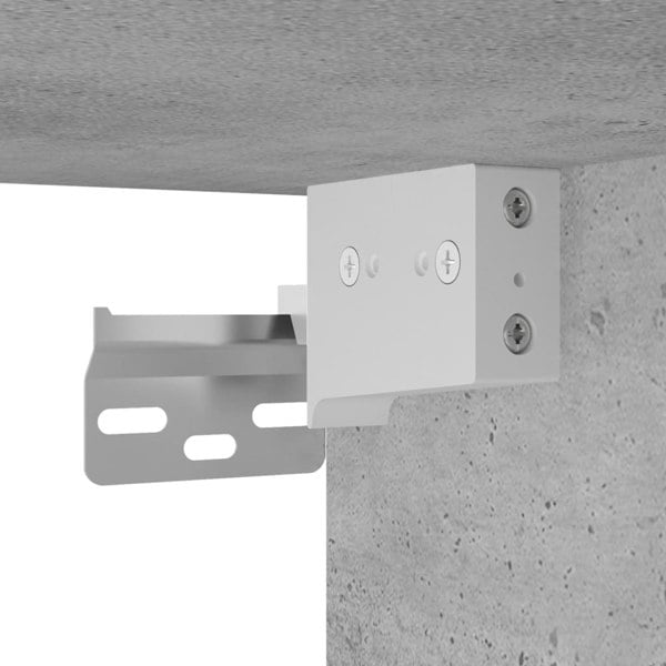 Berkfield Wall Mounted Cabinet Concrete Grey 69.5x34x90 cm Engineered Wood