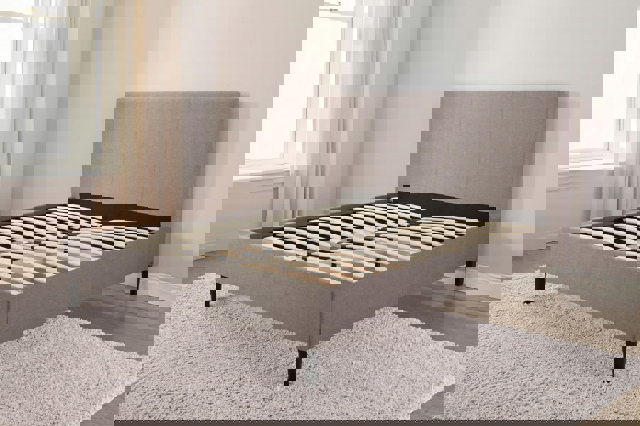 DS Living Marceli Grey Upholstered Bed Frame