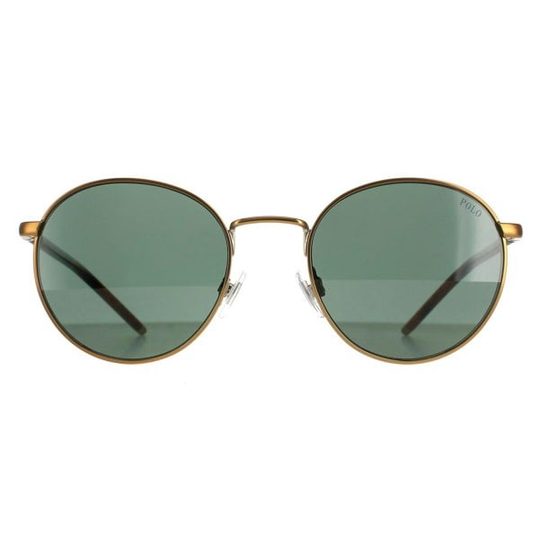 Polo Ralph Lauren Sunglasses PH3133 932471 Semi Shiny Brass Green