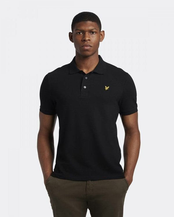 Lyle & Scott Plain Mens Polo Shirt SP400VOG - Z865 Jet Black