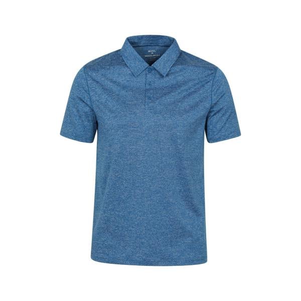 Mountain Warehouse Mens Agra Stripe Polo Shirt - Blue