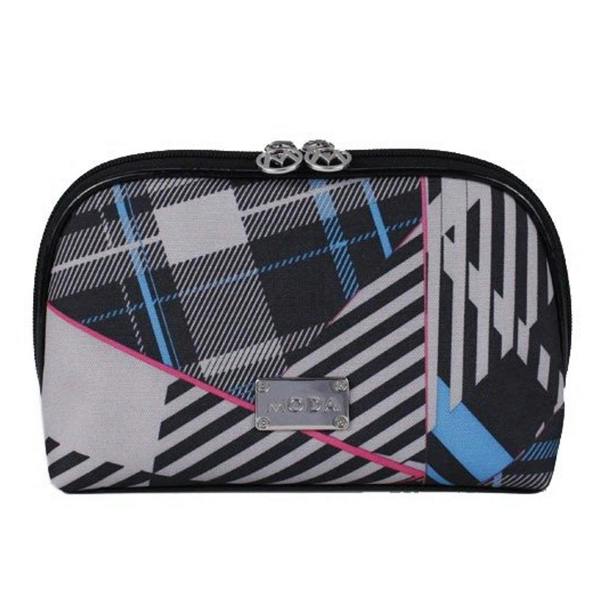 Moda Patterned Ladies Cosmetics Make Up Bag with 2 Zips