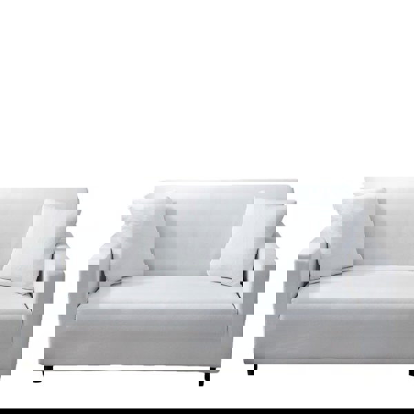 Anyhouz Anyseat 4 Seater Sofa Cover Plain White Style and Protection For Living Room Sofa Chair Elastic Stretchable Slipcover