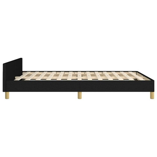 Berkfield Bed Frame with Headboard Black 180x200cm 6FT Super King Fabric
