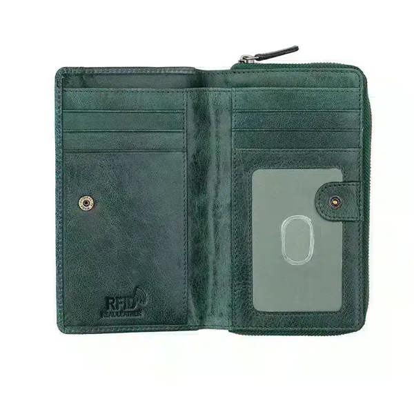 PRIMEHIDE RFID Bifold Leather Purse Arizona
