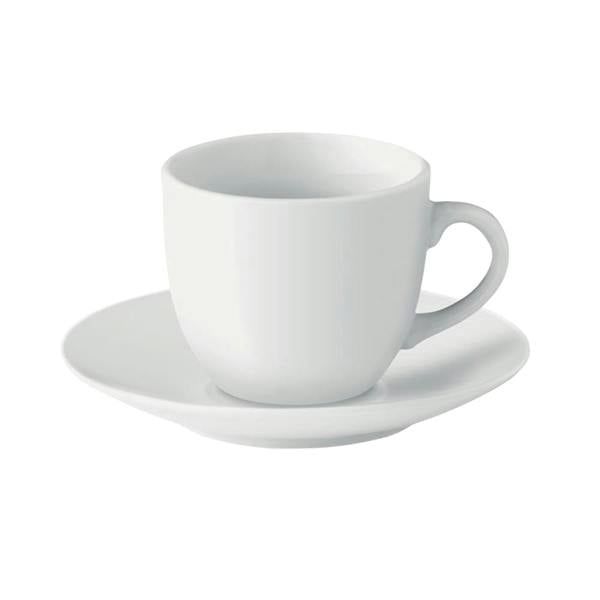 MidOcean 80ml Espresso Cup & Saucer - White