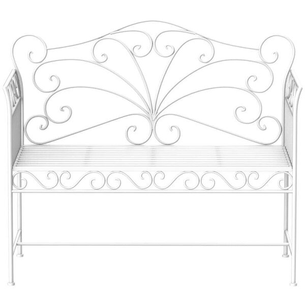 Heavy-Duty Garden Bench-White