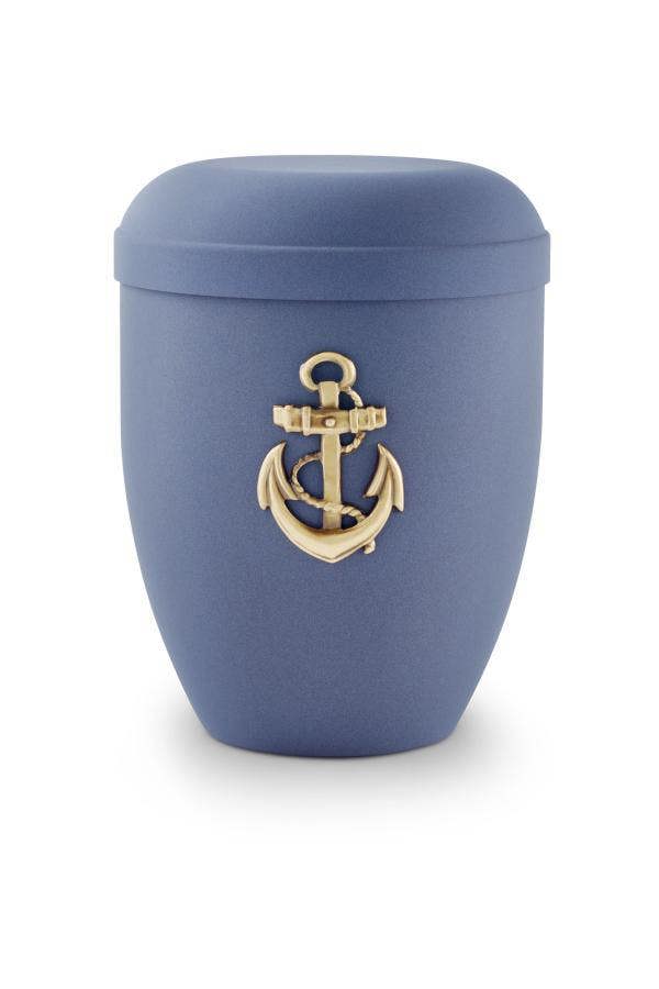 Memorials Direct Arboform Gold Anchor Urn (Blue) - XL Adult