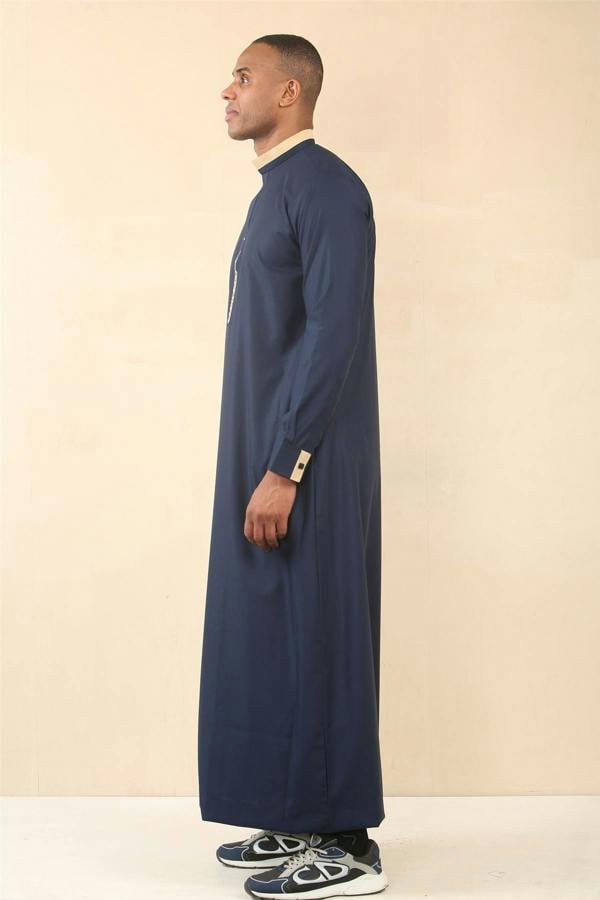 Infinity Leather Men's Thobe Arab Saudi Emirati Islamic Clothing Jubba Robe