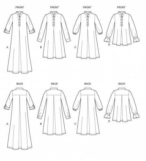 Simplicity Sewing Pattern 8983, Dresses, Tops for Women, H5 (6-8-10-12-14) - Intermediate
