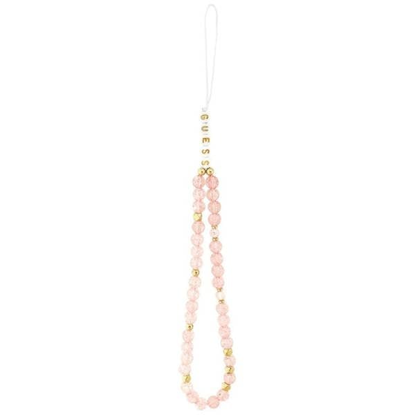 Guess IML Flowers Electro Pearl Strap MagSafe Case for iPhone 17 Pro 6.3" Pink - GUHMP17LHCPOFPP