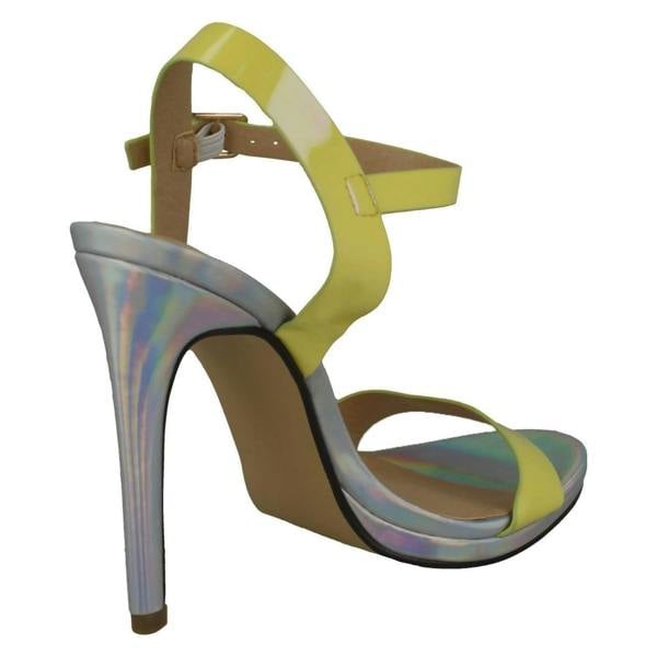 Spot On Ladies Spot On High Heel Mule Sandals F10912