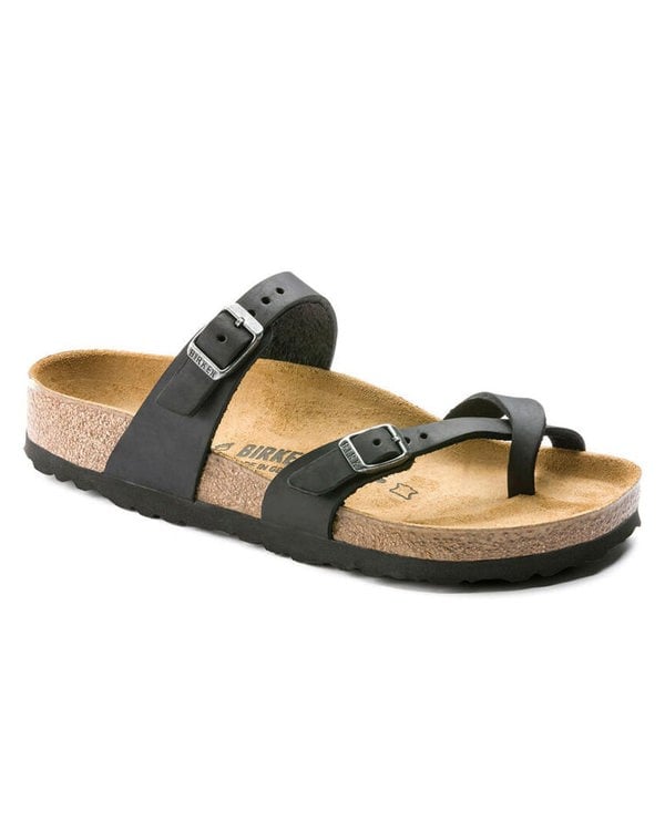 Birkenstock Mayari Oiled Nubuck Womens Sandals - Black