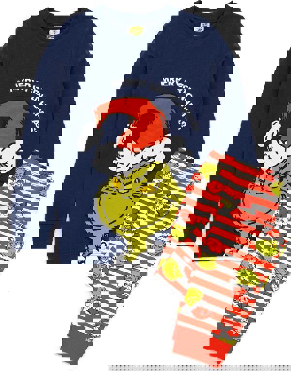 The Grinch Boys Blue Character Long Sleeve Long Leg Pyjama Set