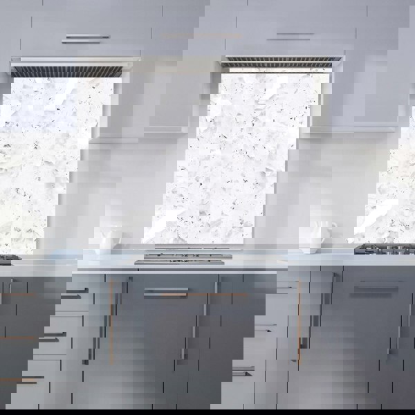 Warren Reed - Designer Ice White Quartz Effect Kitchen Splashback