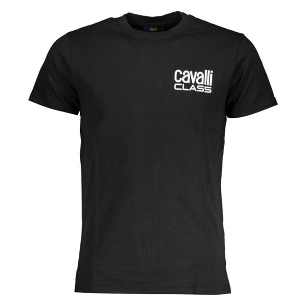 Cavalli Class Small Bold Logo Black T-Shirt l