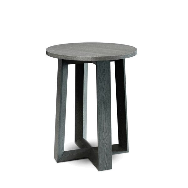 Cadiz Round Side Table - Natural Black Oak Top & Base by Gillmore British Design © GillmoreSPACE Limited