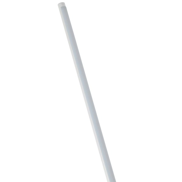 Modern Sleek Stick Style LED Standard Floor Lamp in Matte White with Foot Dimmer Image 3