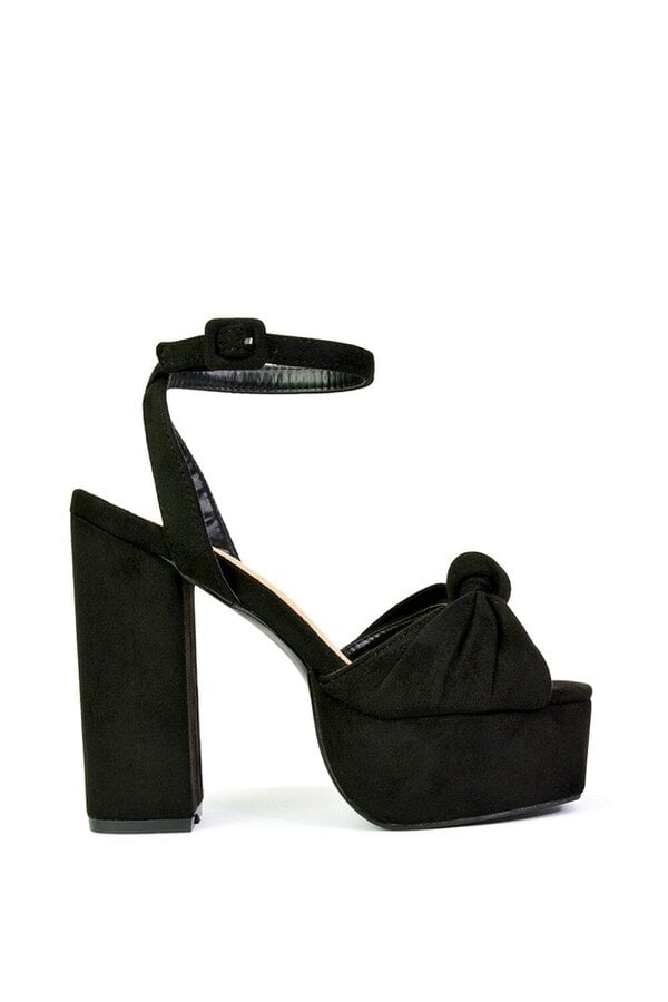 XY LONDON Strappy Chunky Block High Heel Platform Shoes