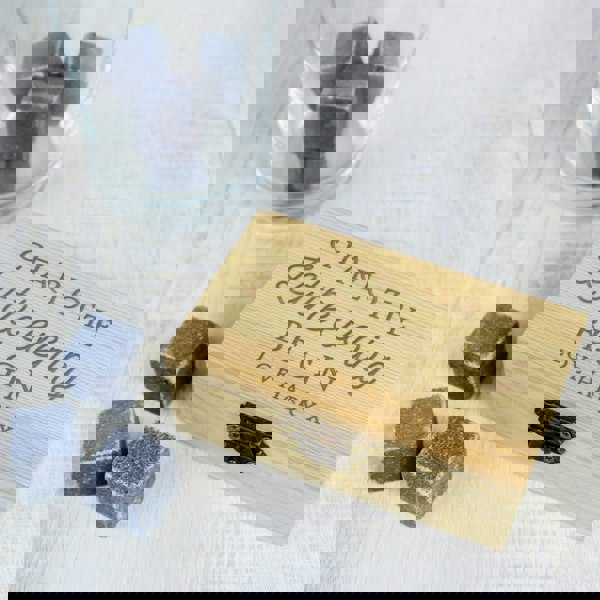 Personalised Memento Company Personalised Let The Evening Be-Gin Cooling Stones