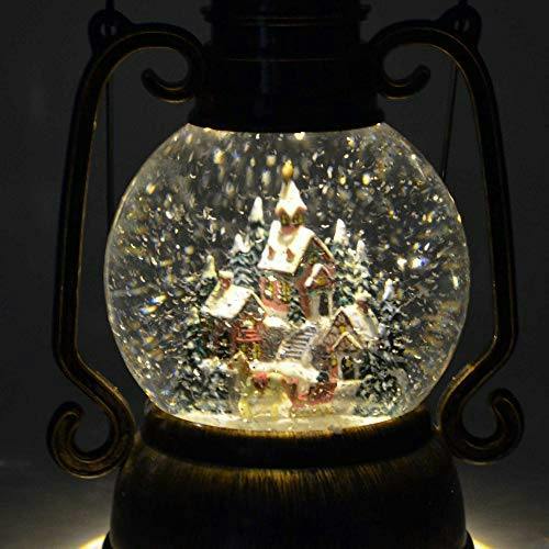 28cm Large Christmas Lantern LED Glitter Musical Nativity Decoration for Home Display image 4