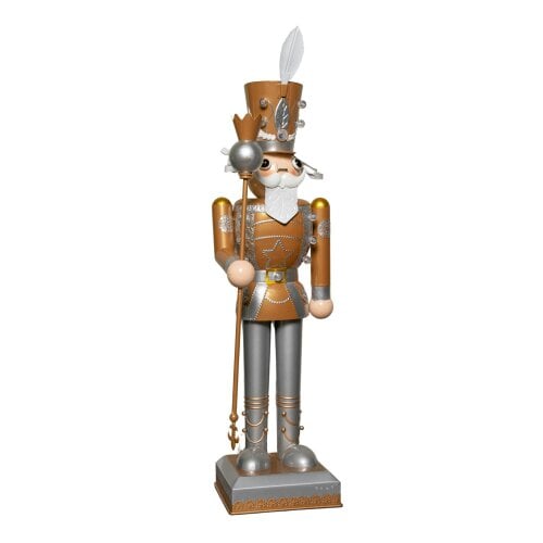 Samuel Alexander 80cm Battery Operated Light up Christmas Gold Nutcracker with LEDs