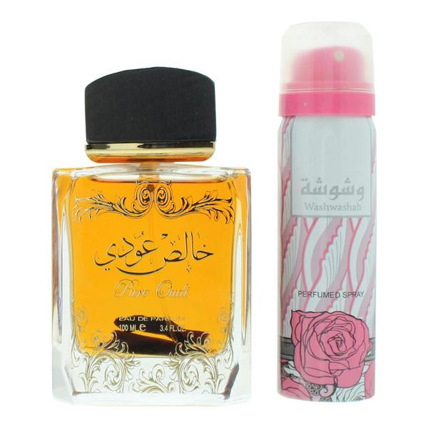 Lattafa Pure Oudi Eau de Parfum 100ml + Deodorant Spray 50ml Gift Set