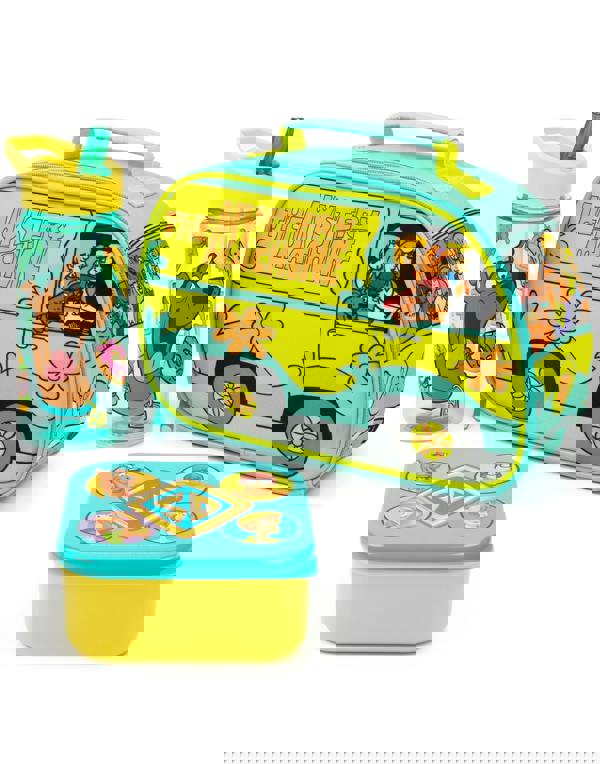 Scooby Doo Unisex Kids Blue Lunch Bag, Lunch Box and Bottle Set (One Size)