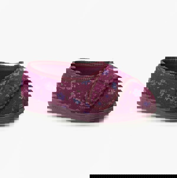 Comfylux DAVINA Womens Full Slippers Wine