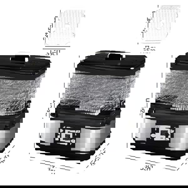 Spector Food Dehydrator 5 Tier Fruit Dryer Meat Drying Machine 450W 35-70°C Temp