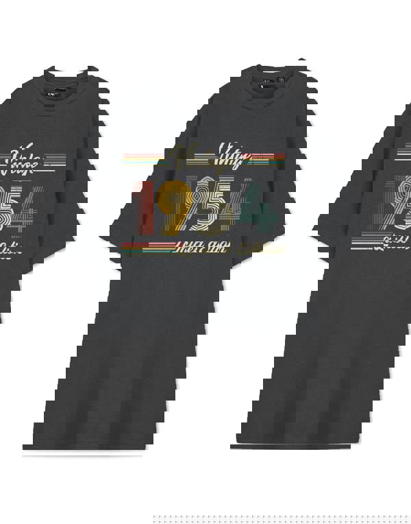 Show Me The Merch Unisex Grey Vintage 1954 Short Sleeved T-Shirt