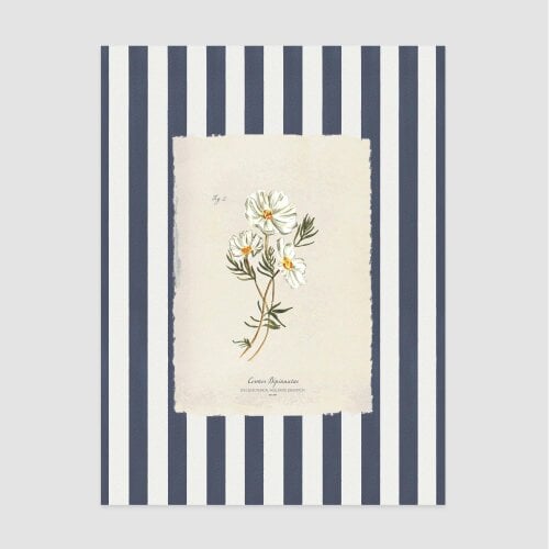 Joules Dancing Cosmos A2 Wood Frame | Blue