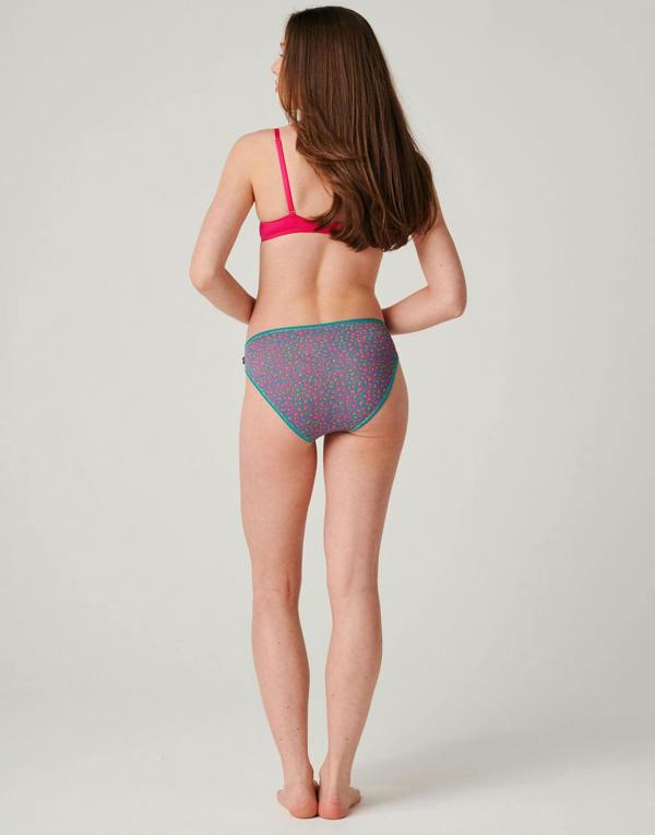 British Boxers Women's Bamboo High Leg Knickers – Jungle Rose