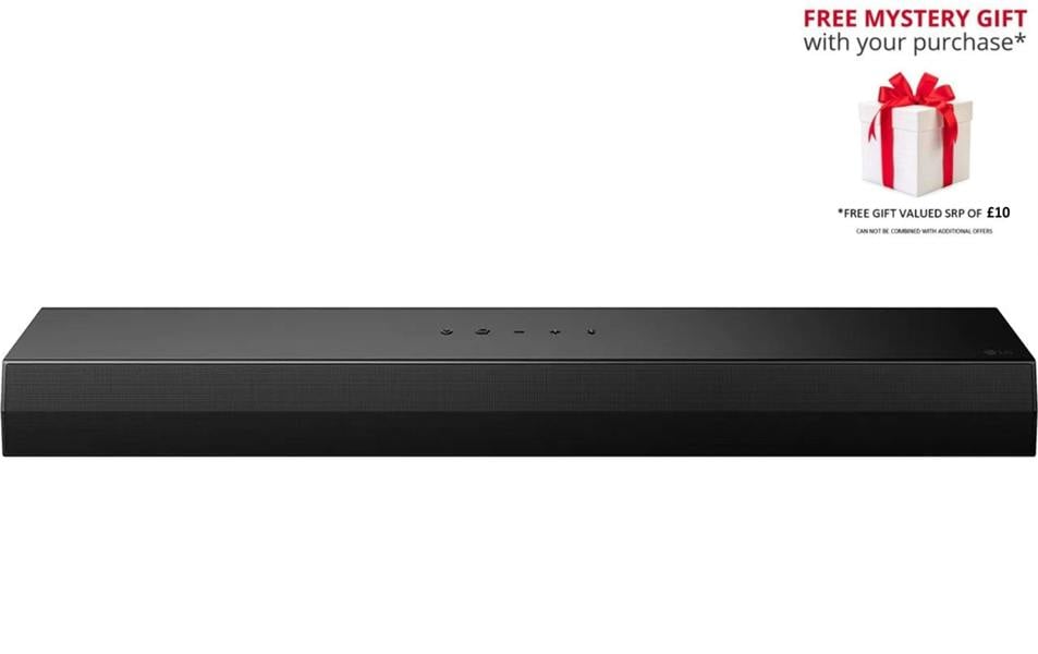 LG US20A Smart Soundbar with 2.0 Channel, Bluetooth, Dolby Digital, HDMI, USB with Free Gift RRP £10