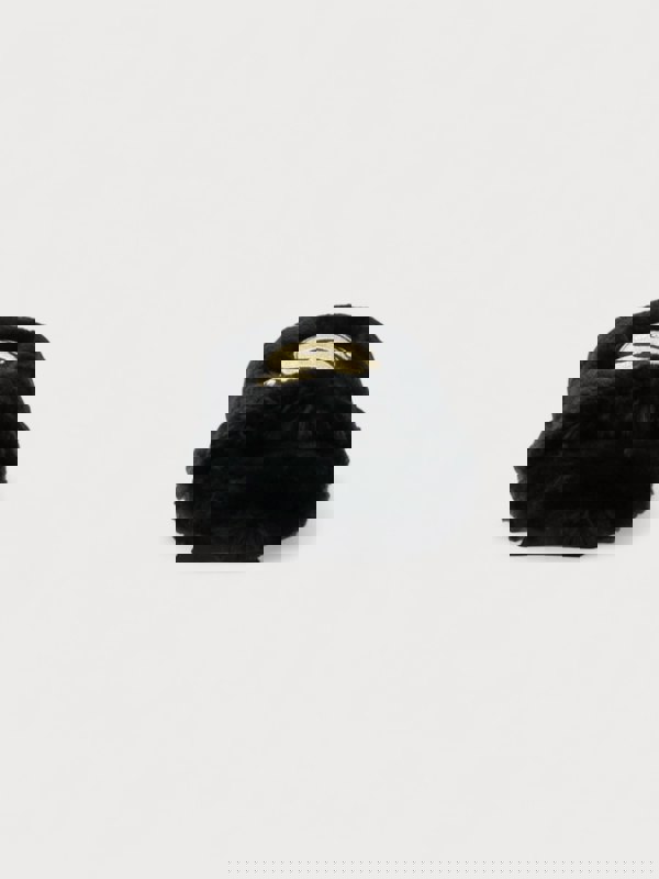 Sacai Wmns Fuax Fur Comfort Slippers Black - Supplied FashionSacai