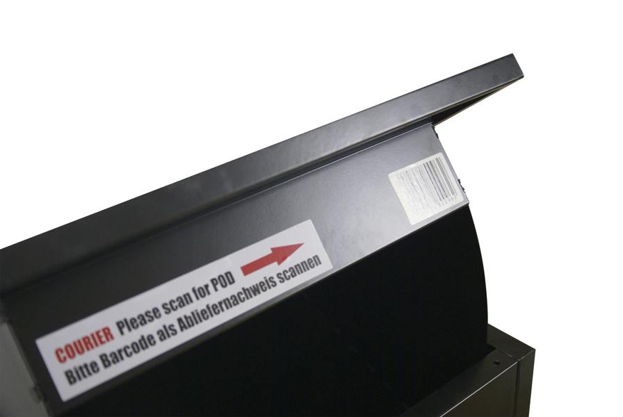 Phoenix Safe Phoenix Top Loading Parcel Box PB0581BK in Black with Key Lock with FREE Delivery