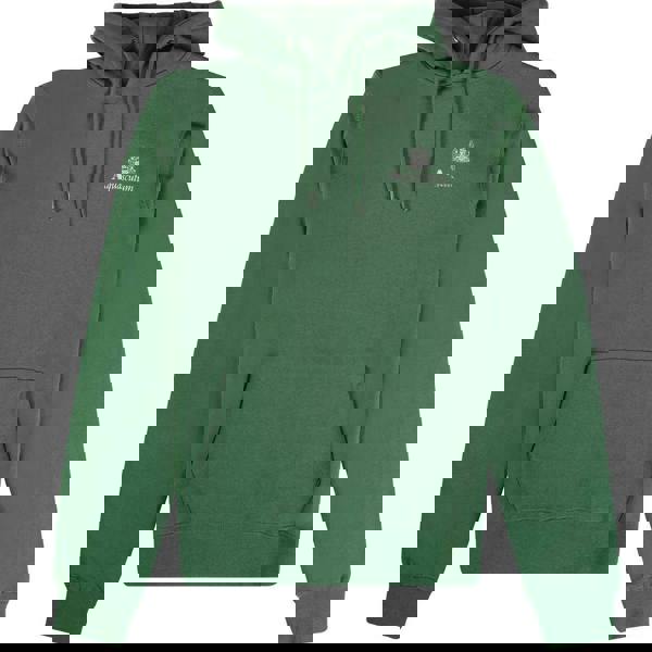 Aquascutum Mens Active Small Logo Hoodie - Bottle Green