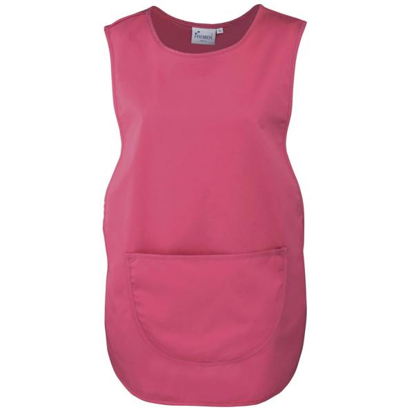 Premier Ladies/Womens Pocket Tabard / Workwear (Pack of 2) - Fuchsia