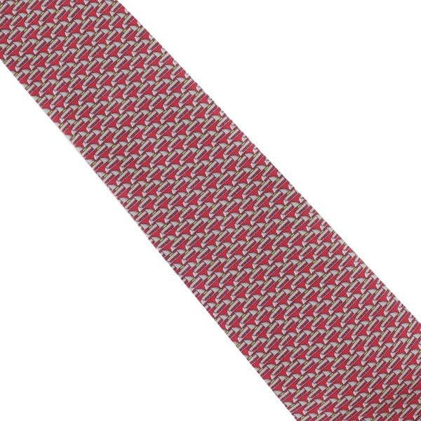 Dunhill&nbsp;mulberry silk tie in a duke lock pattern