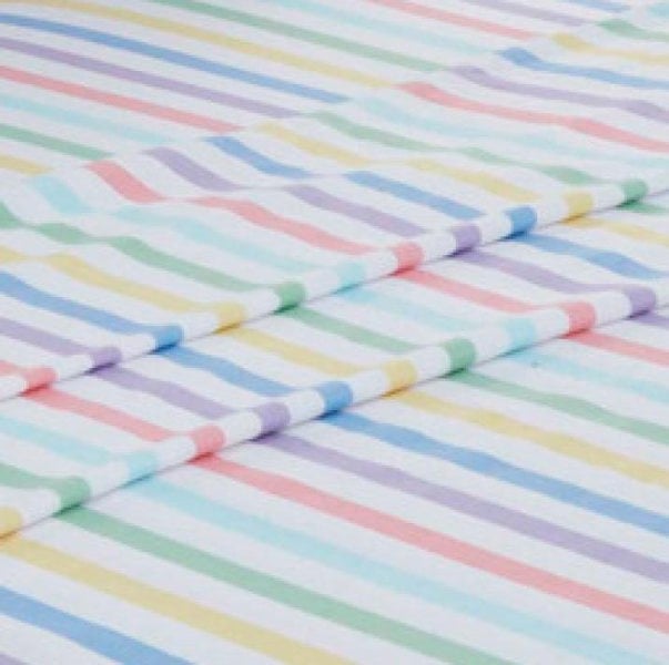 HomeSpace Direct Candy Stripe Brushed Cotton Sheet Set