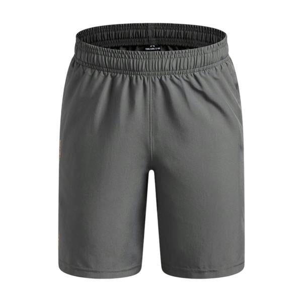 Under Armour Boys Tech Woven Wordmark Shorts - Grey/Orange - 